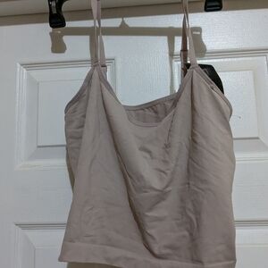 Maidenform Tan Fitted Crop Camisole Top NWT 3X
